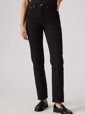 Levi's Black Wedgie Straight Fit Jeans